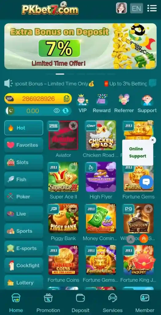 PKBET7 game